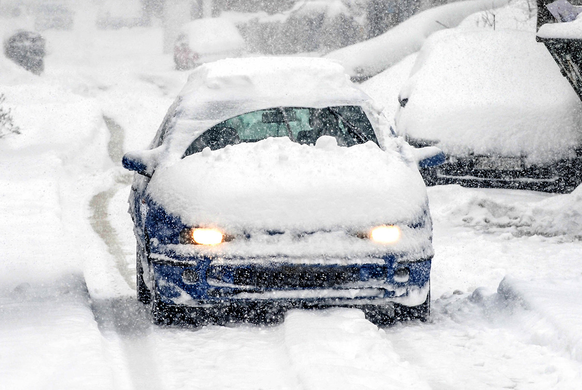 Winter Driving Safety Tip #3: Completely clear your vehicle of ice and snow.