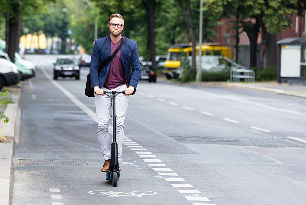 With the rise in e-bike and electric scooter accidents, it's important to be alert for e-bikes and electric scooters on the road.