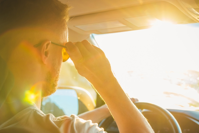 Read more about the article Fall Driving Tip #1: Protect Against Sun Glare